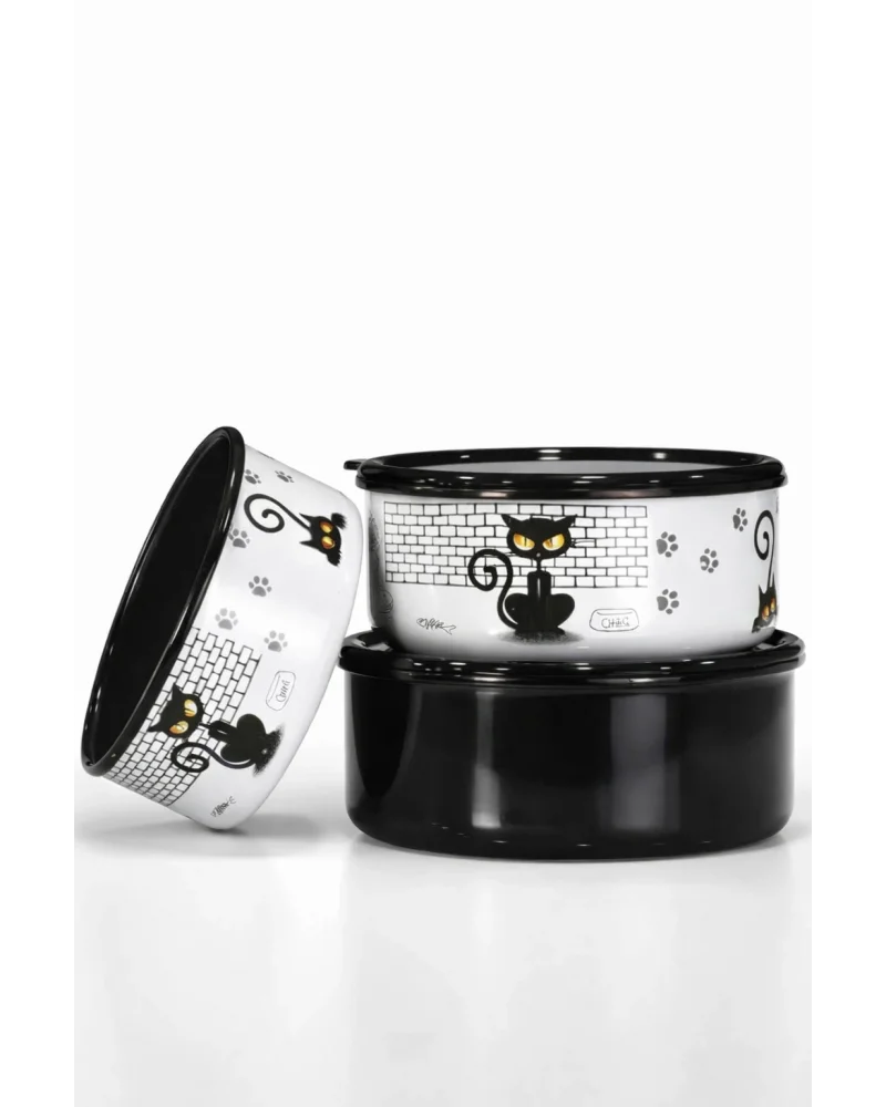 PR Home Cat Emaye Üçlü Saklama Seti