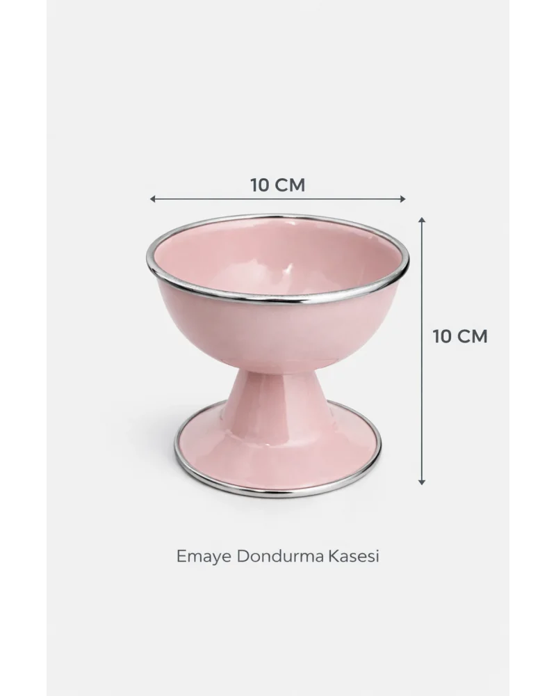 PR Home Emaye Dondurma Kasesi Pembe