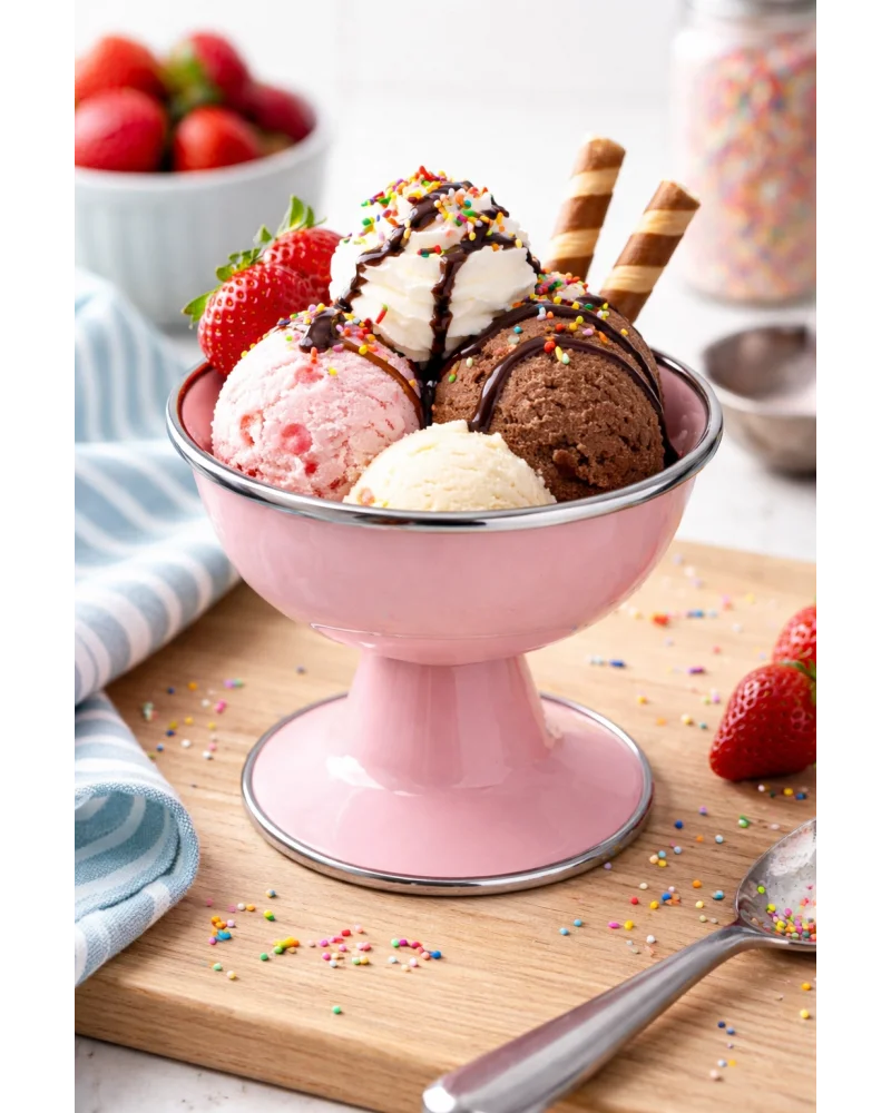 PR Home Emaye Dondurma Kasesi Pembe