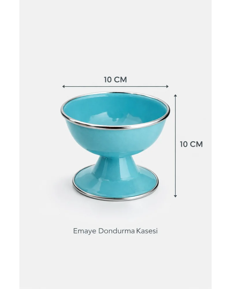 PR Home Emaye Dondurma Kasesi Turkuaz