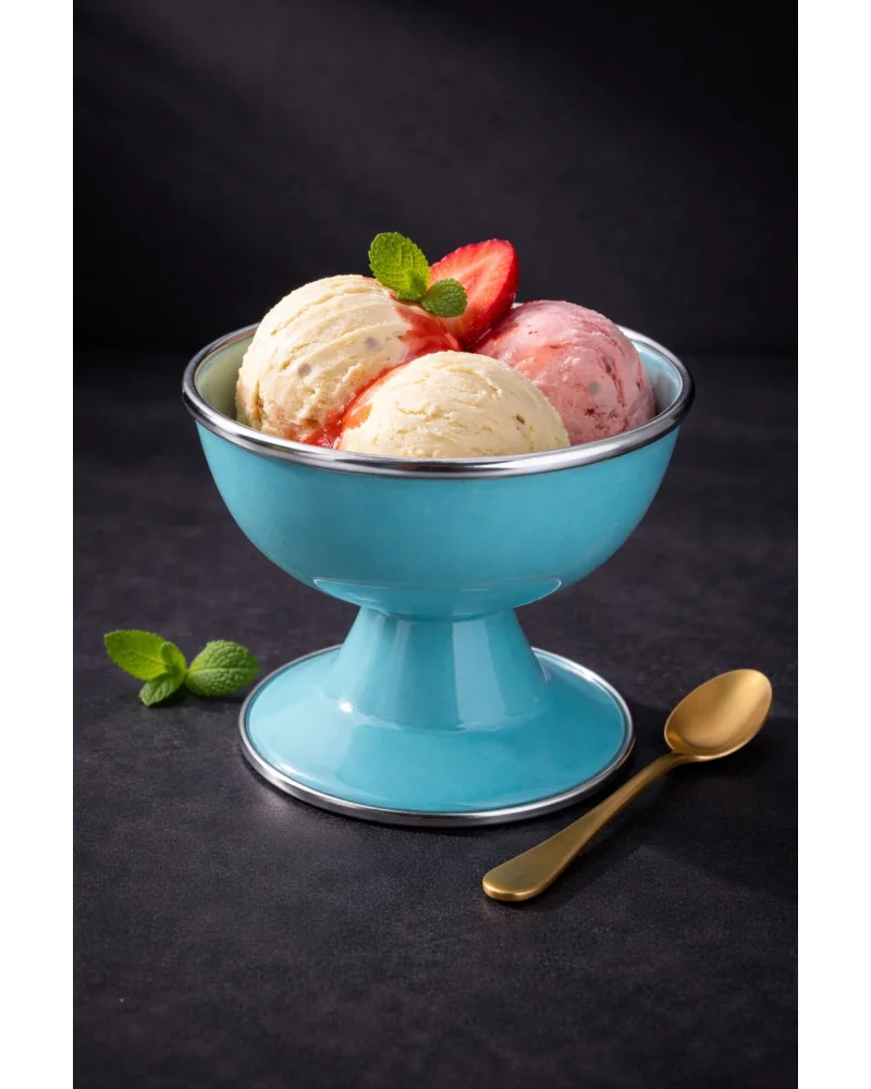 PR Home Emaye Dondurma Kasesi Turkuaz