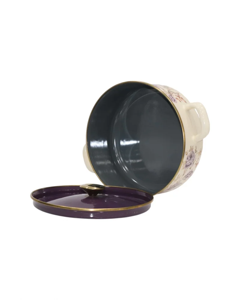 PR Home Fiorella Düz Form Emaye Tencere 24 cm