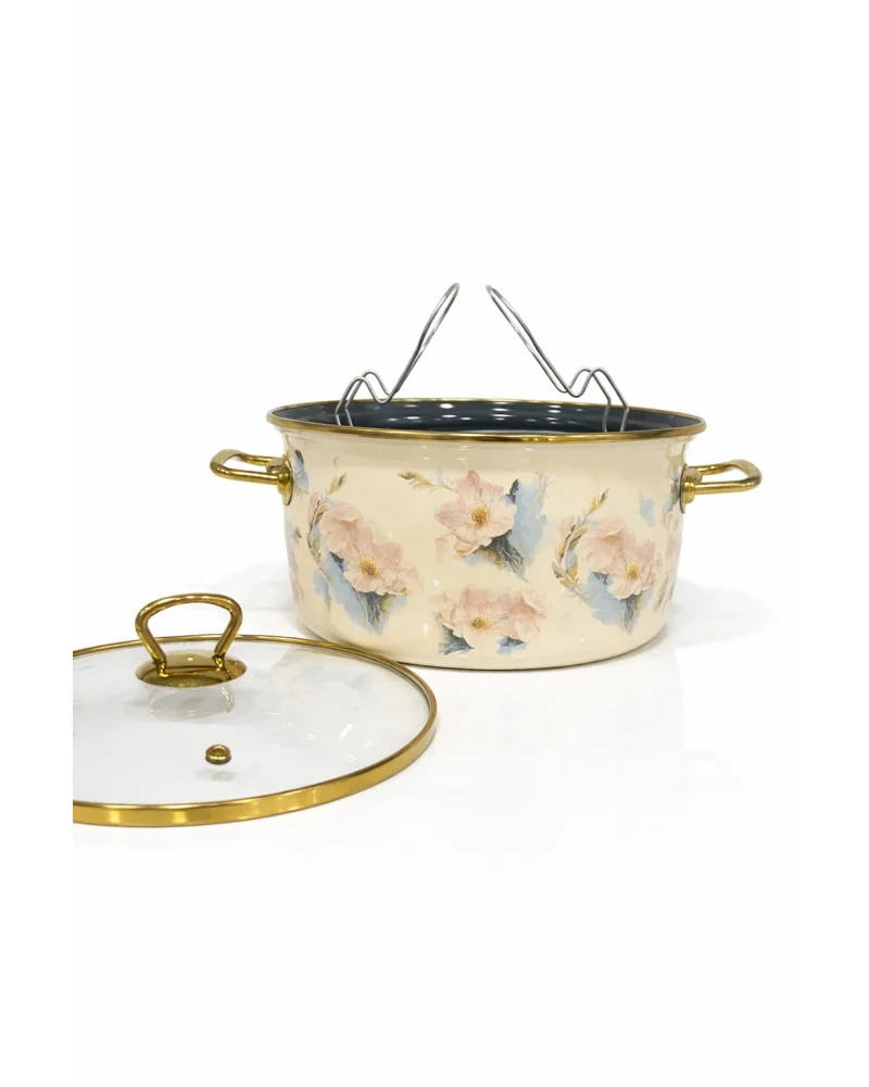 PR Home Flower Emaye Kızartma Tenceresi 22 cm