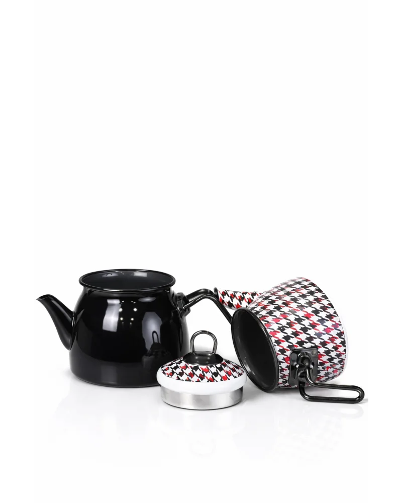 PR Home Forte Black Mini Model Emaye Çaydanlık