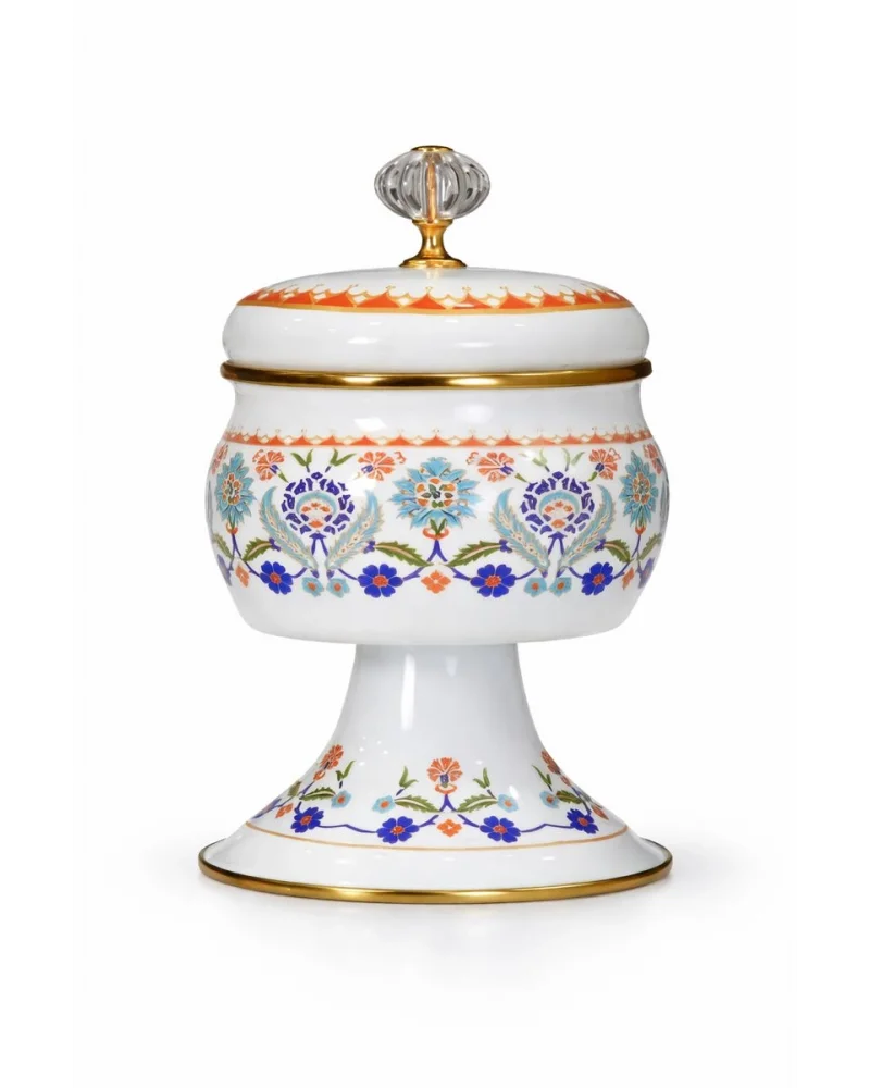 PR Home Humaşah Emaye Ayaklı Şekerlik