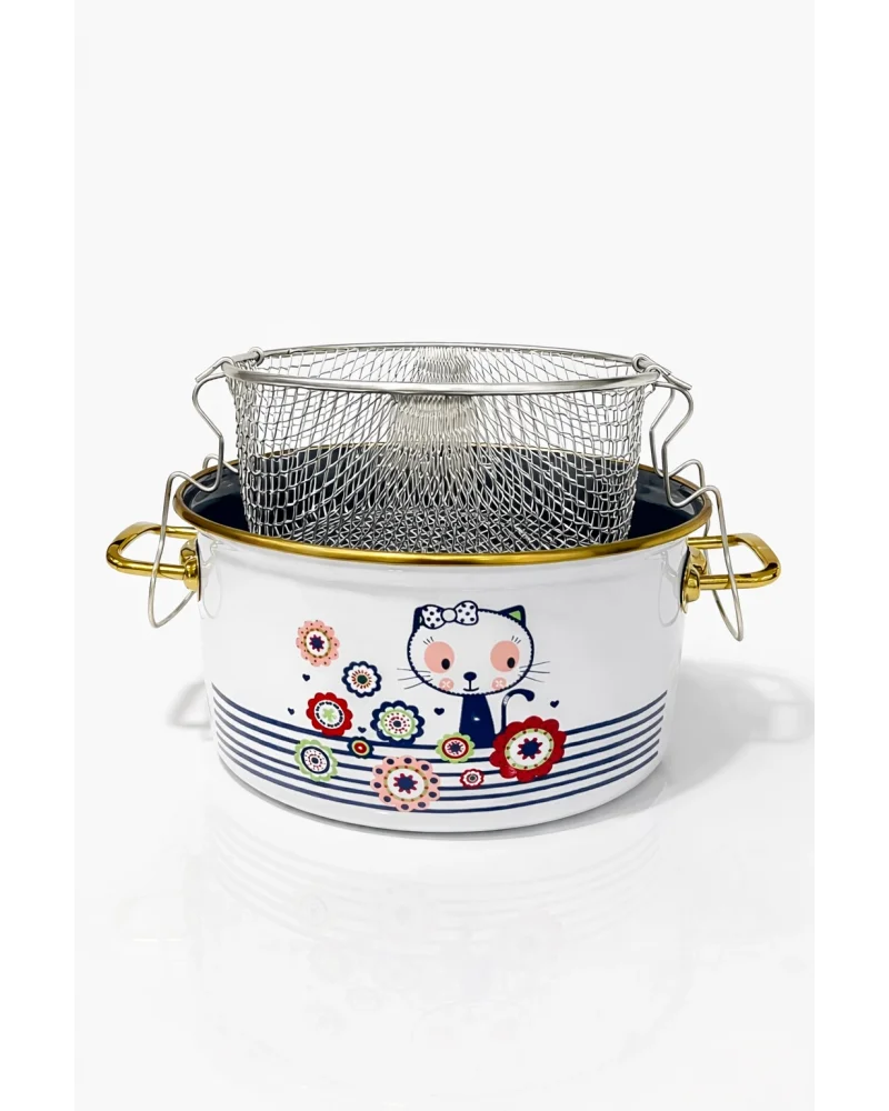 PR Home Kitty Emaye Kızartma Tenceresi 22 cm