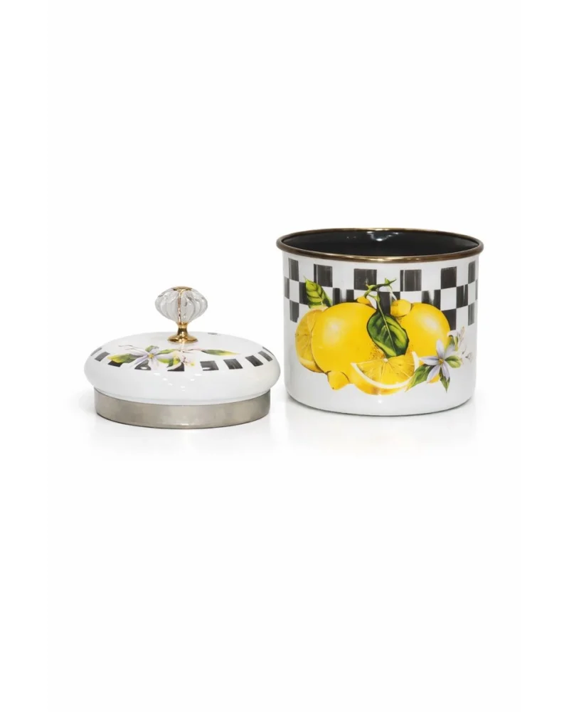 PR Home Lemon Emaye Baharatlık Kavanoz Küçük Boy 10 cm