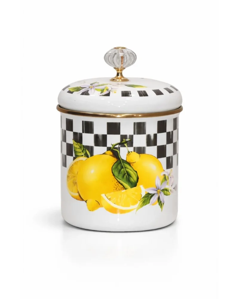 PR Home Lemon Emaye Baharatlık Kavanoz Orta Boy 12 cm