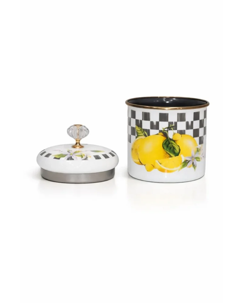 PR Home Lemon Emaye Baharatlık Kavanoz Orta Boy 12 cm