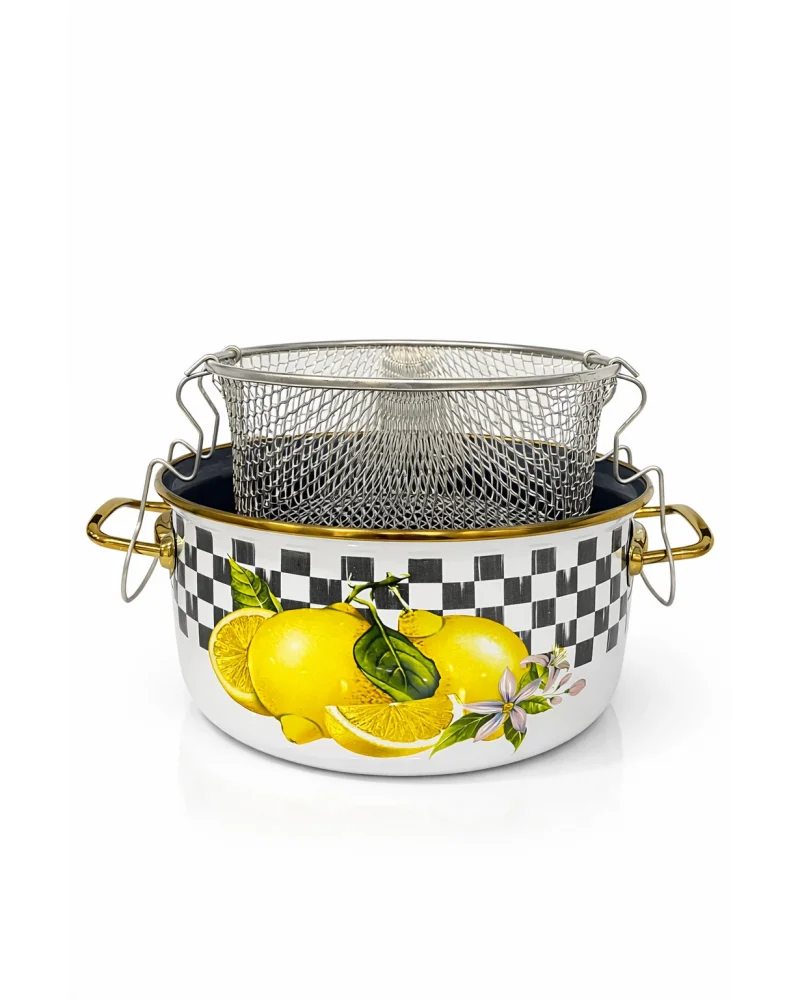 PR Home Lemon Emaye Kızartma Tenceresi 22 cm