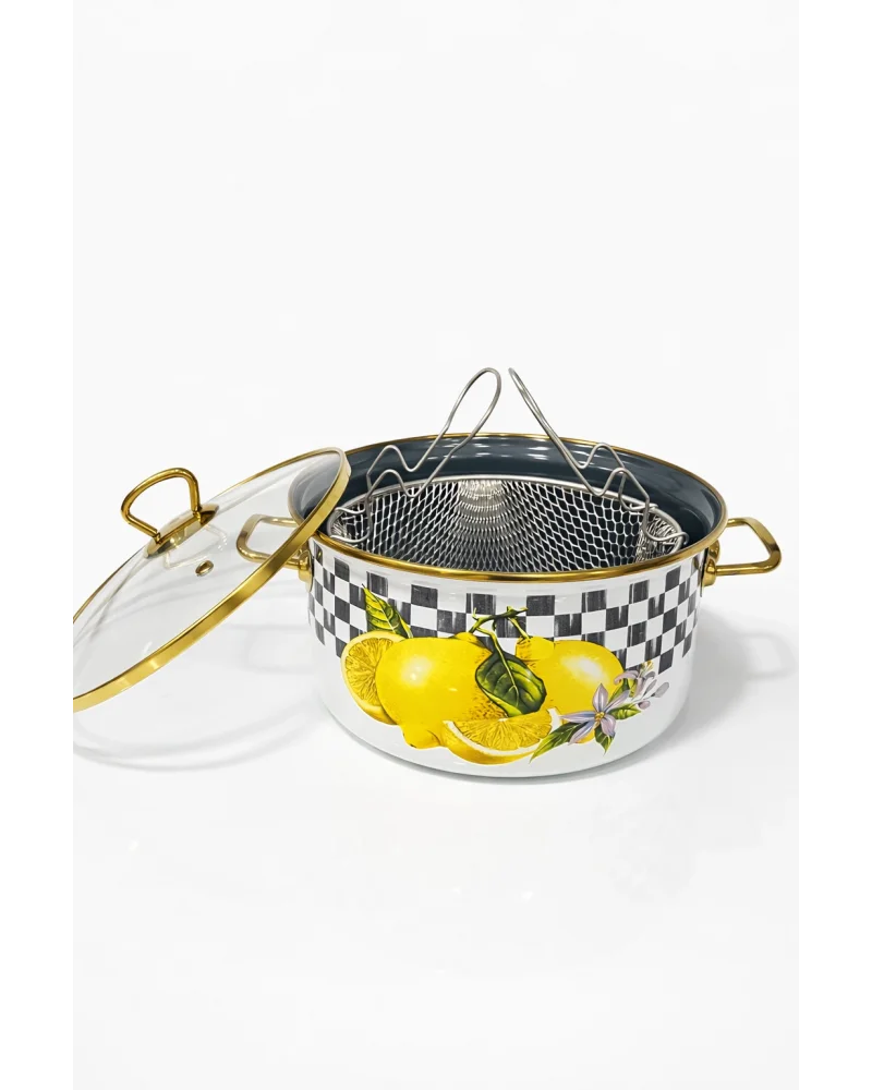 PR Home Lemon Emaye Kızartma Tenceresi 22 cm