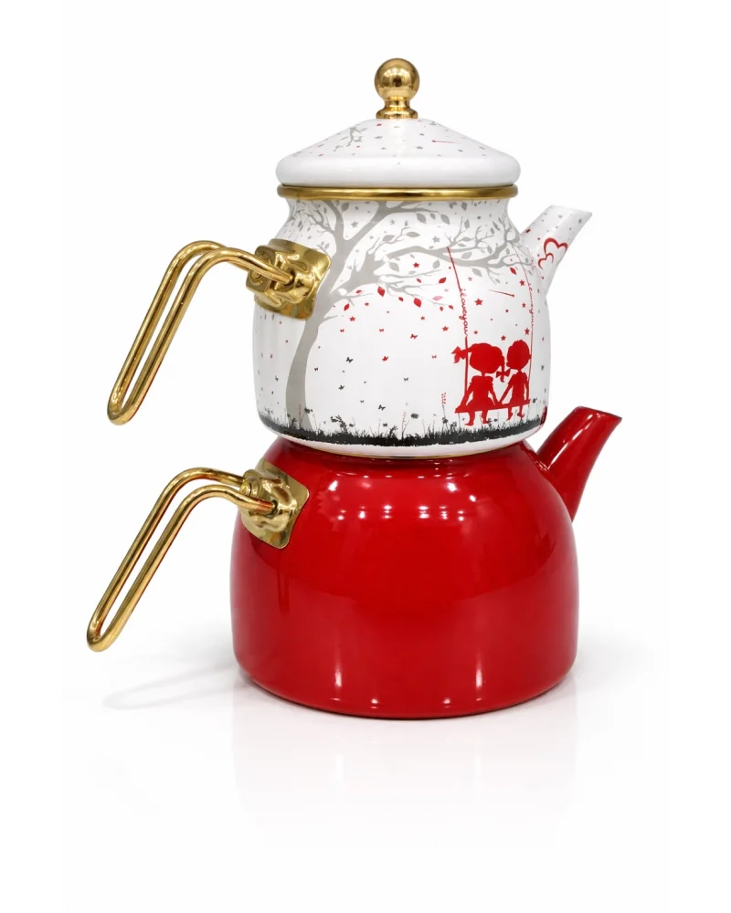 PR Home Love Rose Model Emaye Çaydanlık