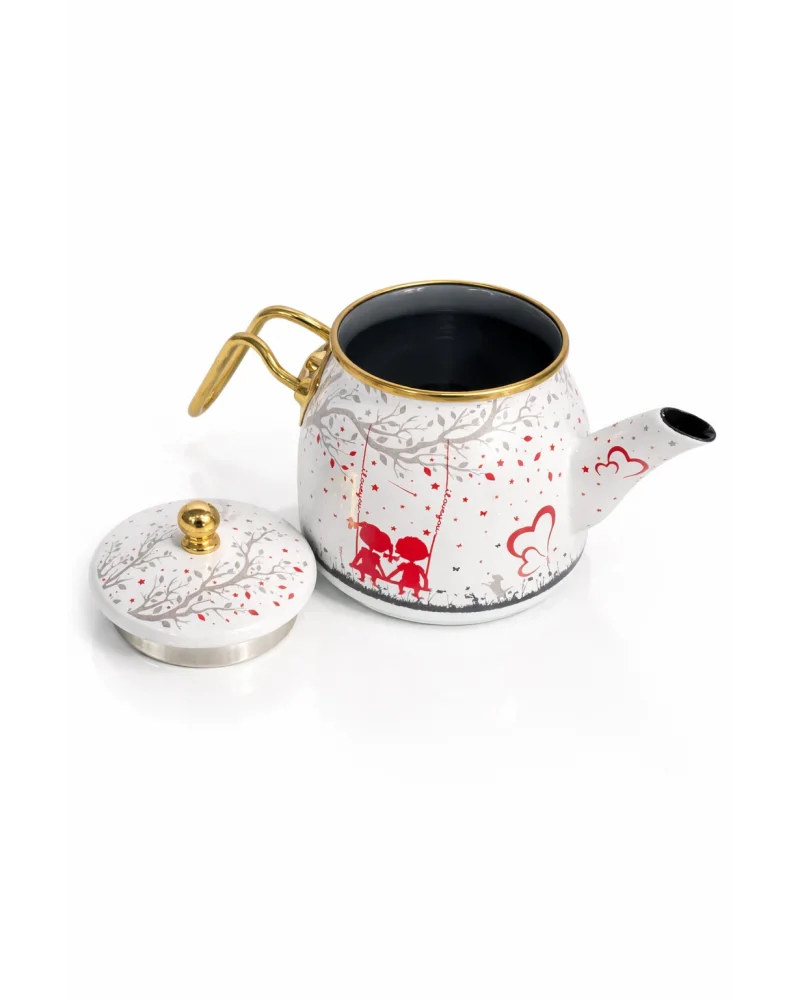 PR Home Love Rose Model Emaye Çaydanlık