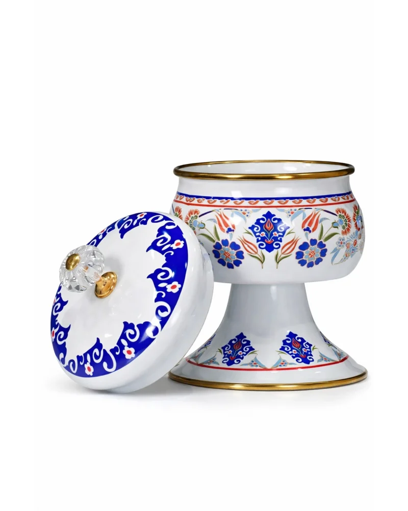 PR Home Neslişah Emaye Ayaklı Şekerlik