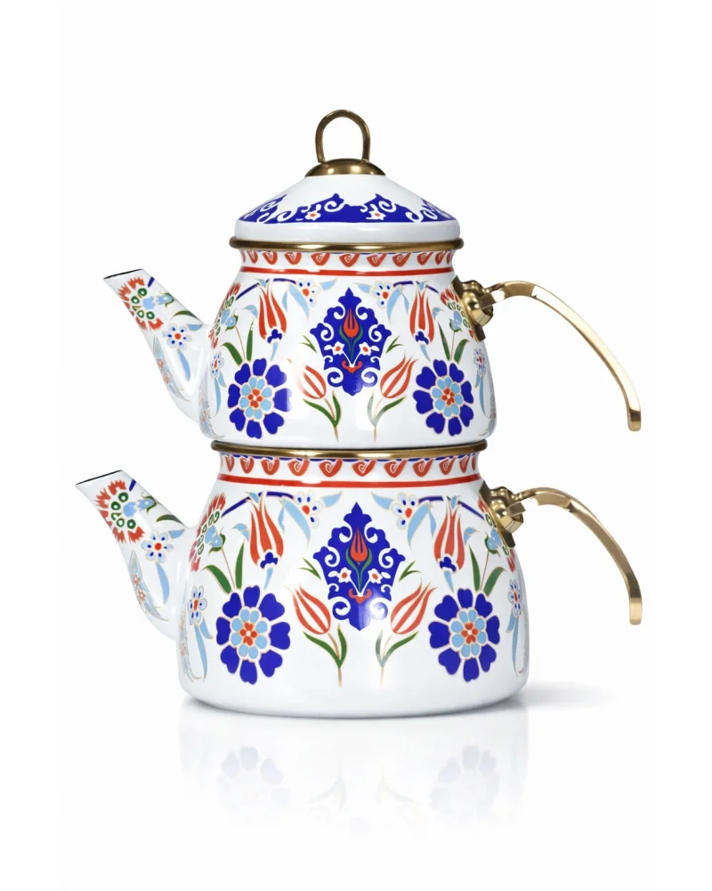 PR Home Neslişah Gold Model Emaye Çaydanlık