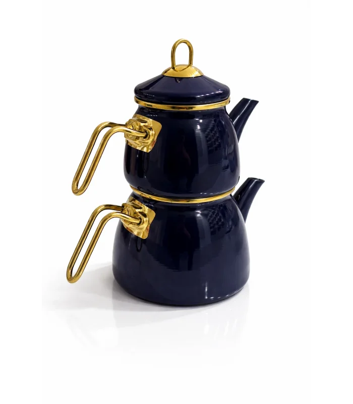 PR Home Emaye Mini Model Emaye Çaydanlık Lacivert