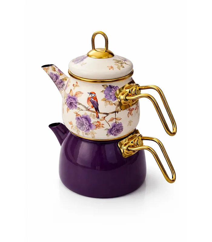 PR Home Fiorella Mini Model Emaye Çaydanlık