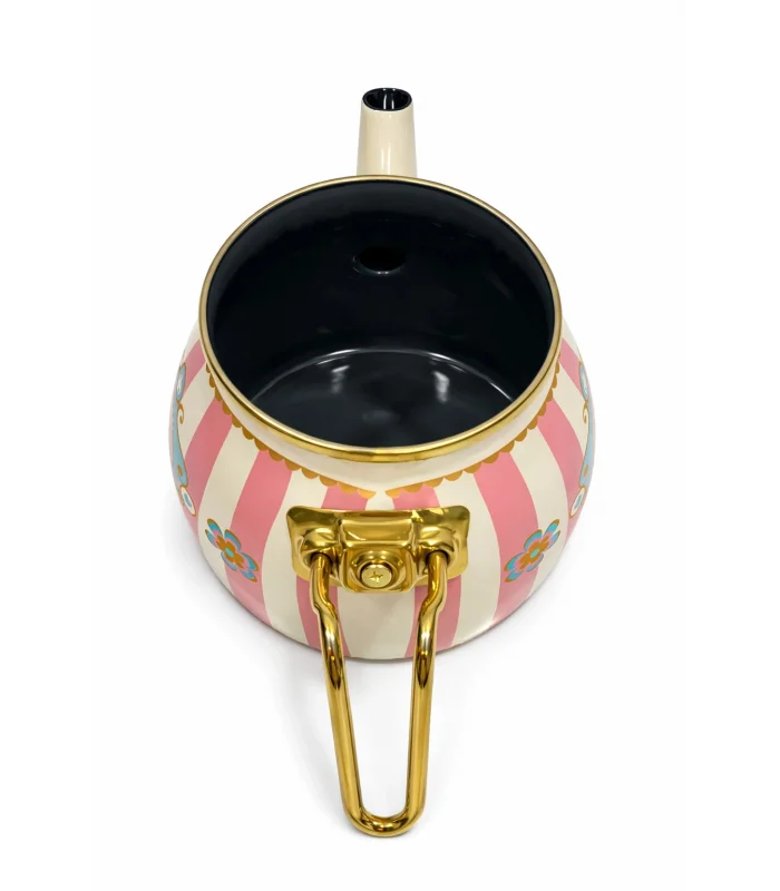 PR Home Alaria Pembe Rose Model Emaye Çaydanlık