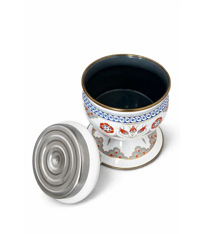 PR Home Lalezar Emaye Ayaklı Şekerlik