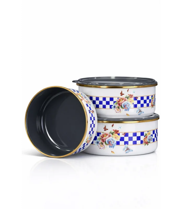 PR Home Allegro Emaye Üçlü Saklama Seti