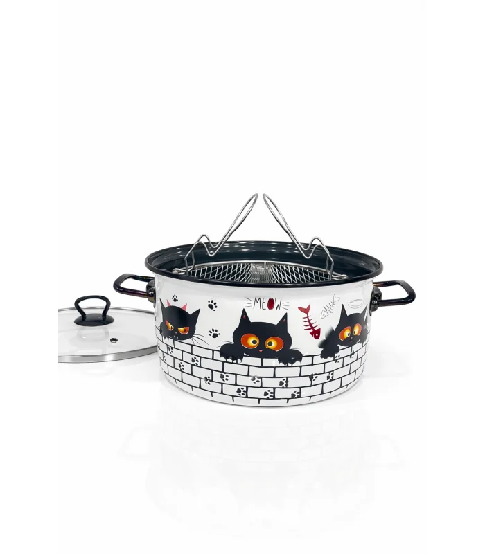 PR Home Cat Emaye Kızartma Tenceresi 22 cm