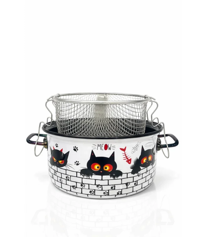 PR Home Cat Emaye Kızartma Tenceresi 22 cm
