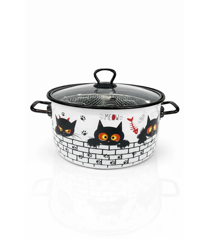 PR Home Cat Emaye Kızartma Tenceresi 22 cm