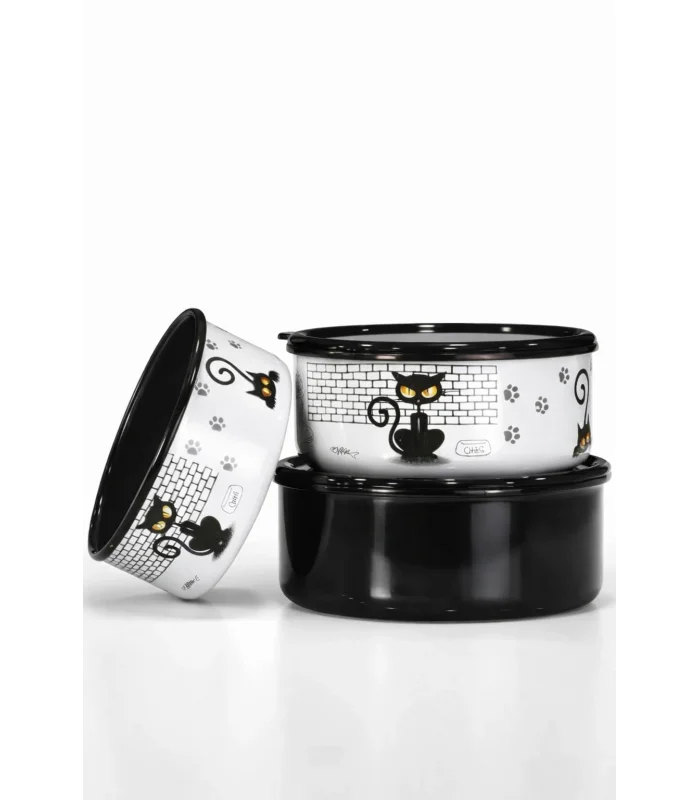 PR Home Cat Emaye Üçlü Saklama Seti