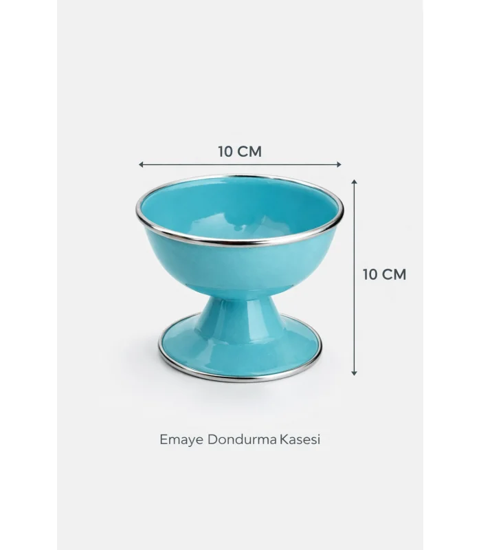 PR Home Emaye Dondurma Kasesi Turkuaz