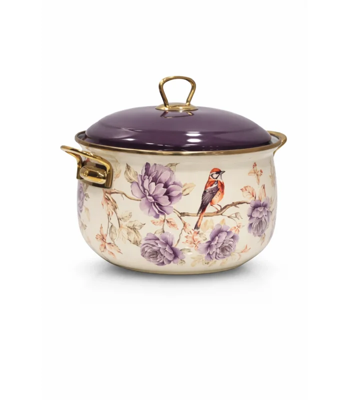 PR Home Fiorella Derin Bombeli Emaye Tencere 20 cm