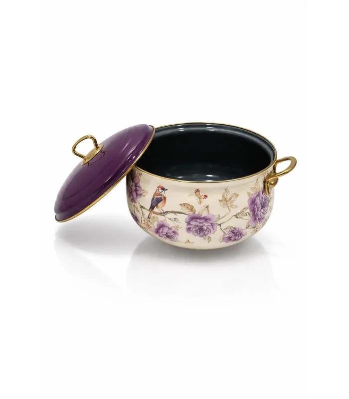 PR Home Fiorella Derin Bombeli Emaye Tencere 20 cm