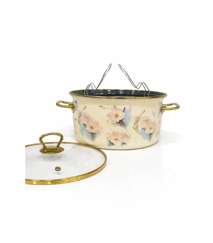 PR Home Flower Emaye Kızartma Tenceresi 22 cm