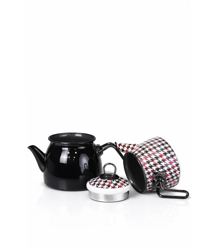 PR Home Forte Black Mini Model Emaye Çaydanlık