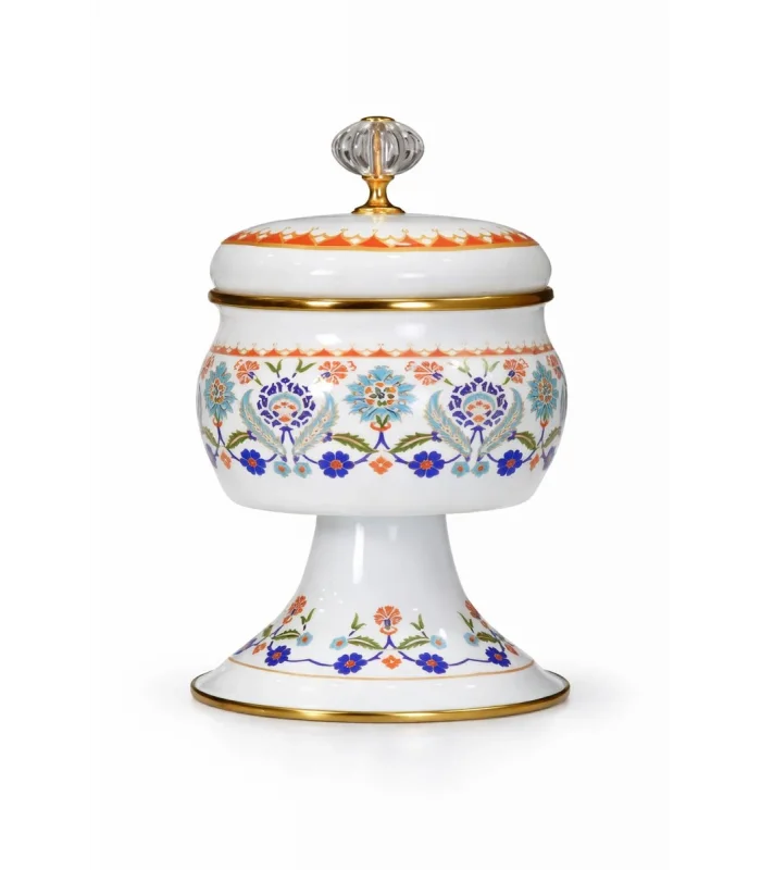 PR Home Humaşah Emaye Ayaklı Şekerlik