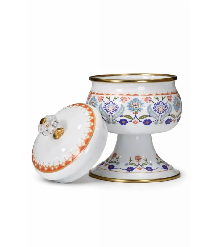 PR Home Humaşah Emaye Ayaklı Şekerlik