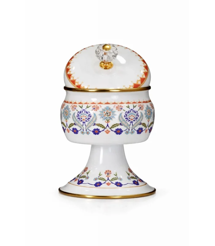 PR Home Humaşah Emaye Ayaklı Şekerlik