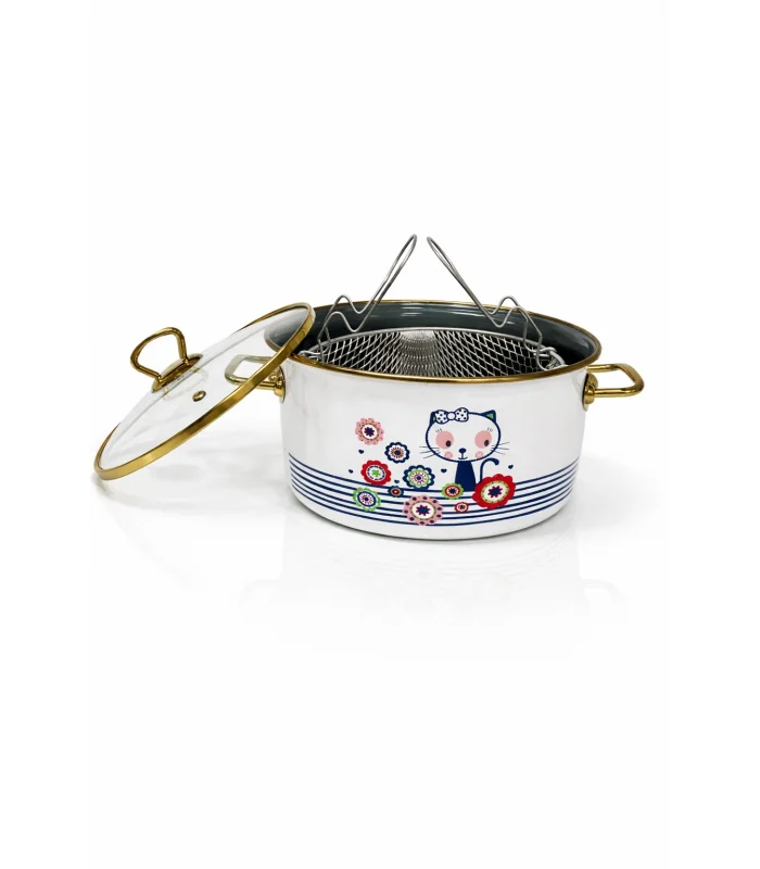 PR Home Kitty Emaye Kızartma Tenceresi 22 cm