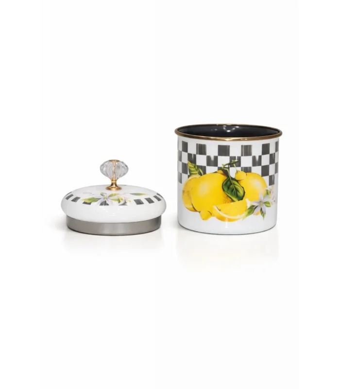 PR Home Lemon Emaye Baharatlık Kavanoz Orta Boy 12 cm