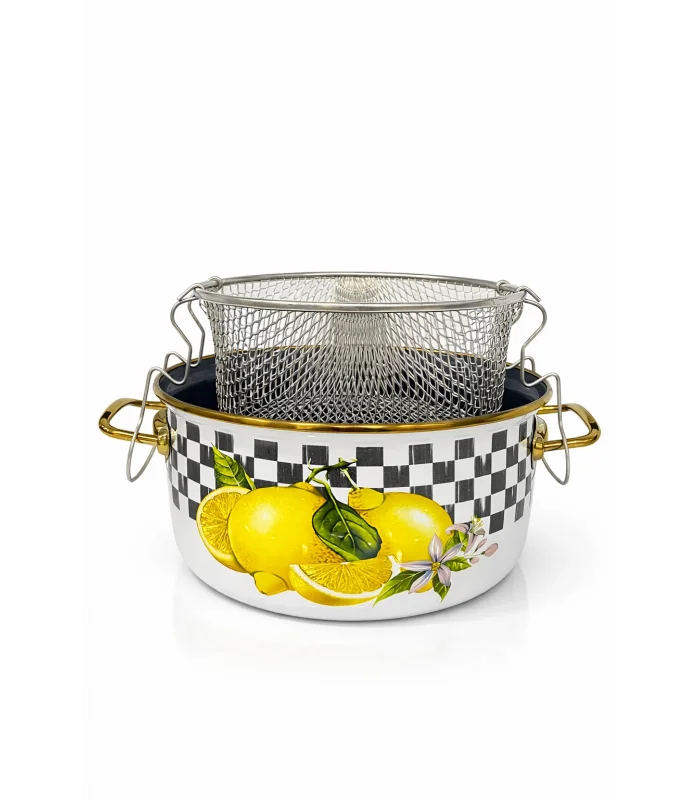 PR Home Lemon Emaye Kızartma Tenceresi 22 cm