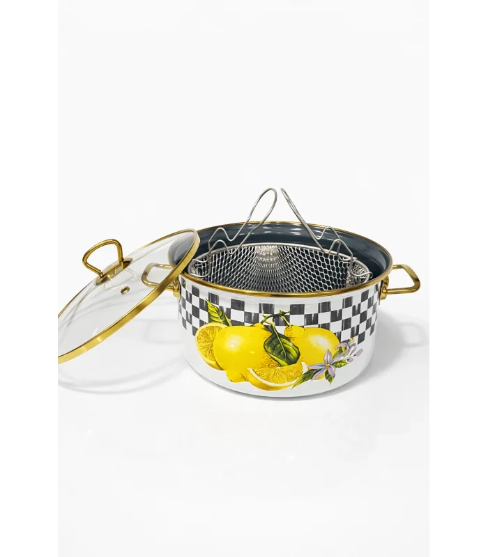 PR Home Lemon Emaye Kızartma Tenceresi 22 cm
