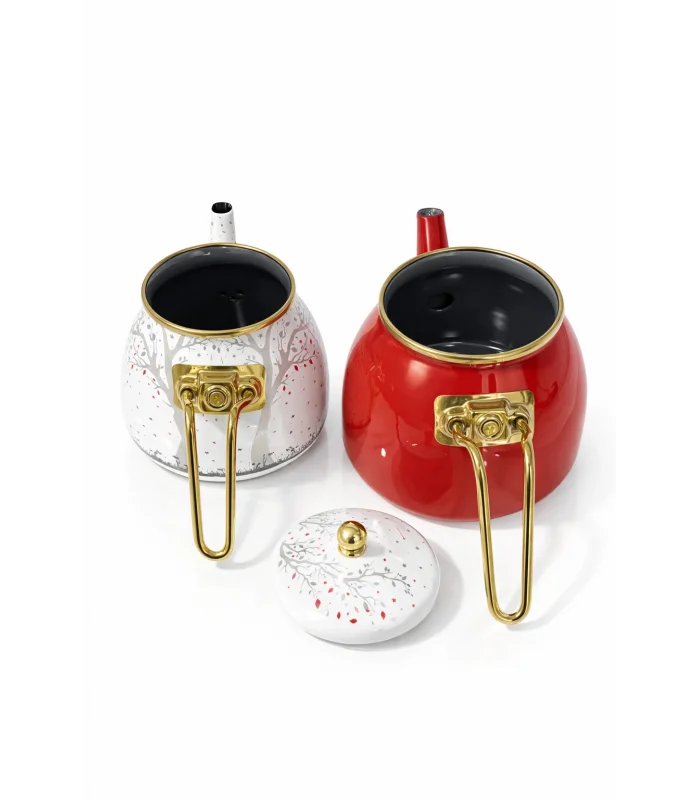 PR Home Love Rose Model Emaye Çaydanlık