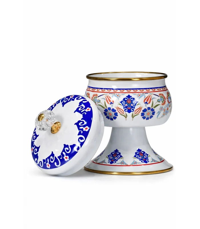 PR Home Neslişah Emaye Ayaklı Şekerlik