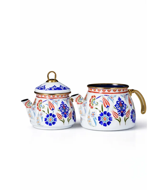 PR Home Neslişah Gold Model Emaye Çaydanlık