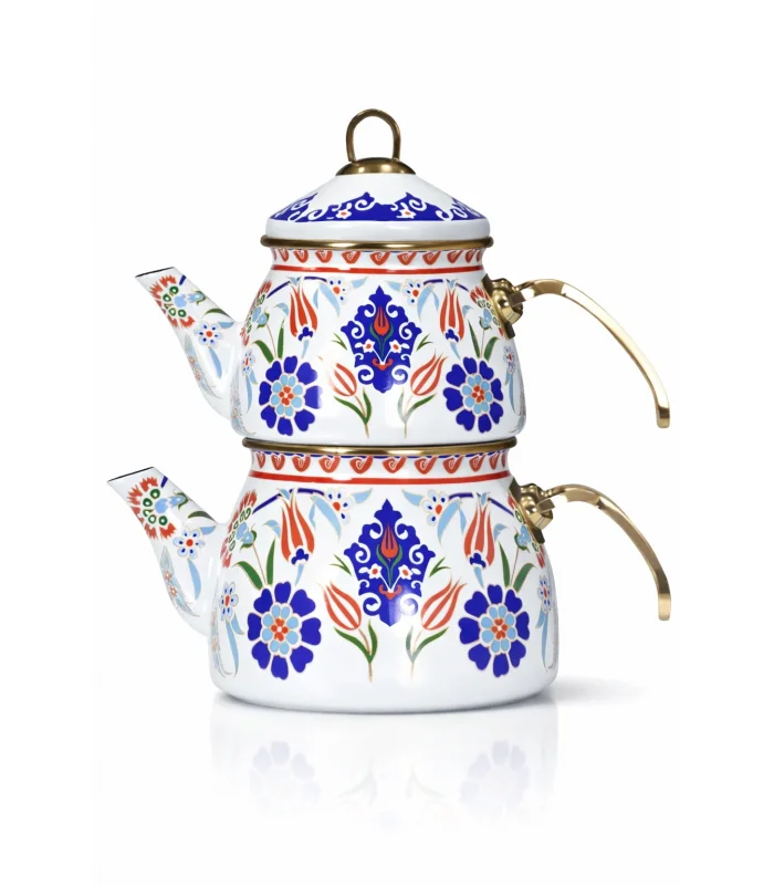 PR Home Neslişah Gold Model Emaye Çaydanlık