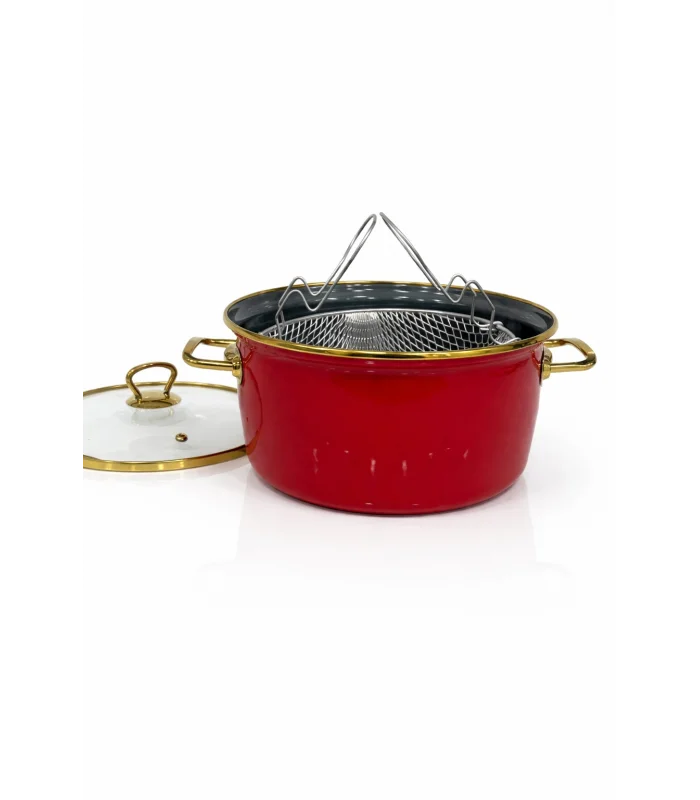 PR Home Red Emaye Kızartma Tenceresi 22 cm