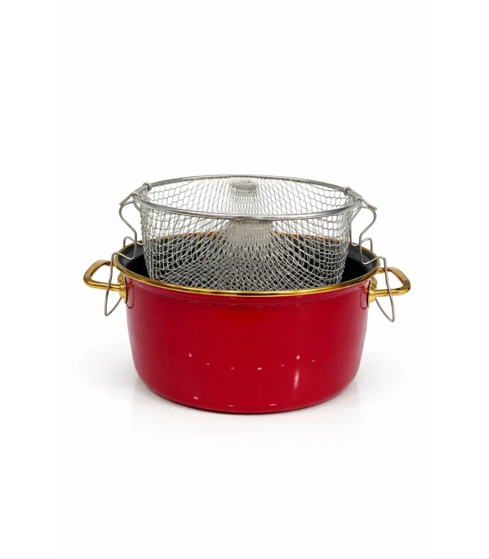 PR Home Red Emaye Kızartma Tenceresi 22 cm