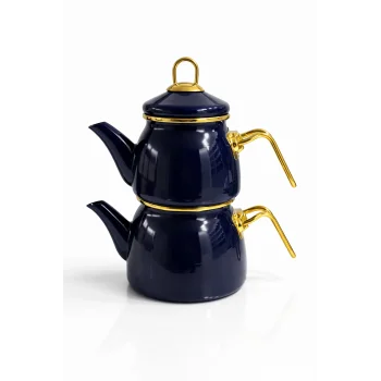 PR Home Emaye Mini Model Emaye Çaydanlık Lacivert