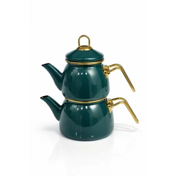 PR Home Emaye Mini Model Emaye Çaydanlık Petrol Yeşili