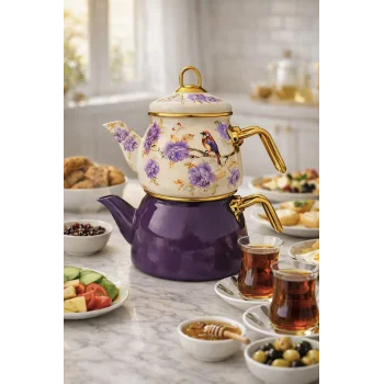 PR Home Fiorella Mini Model Emaye Çaydanlık