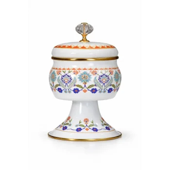 PR Home Humaşah Emaye Ayaklı Şekerlik